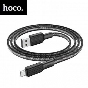 USB Кабель Hoco Jaeger Fast Charging MicroUSB / 2.4A