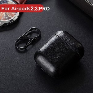 Кожаный Чехол для наушников Apple AirPods 2, 3, PRO