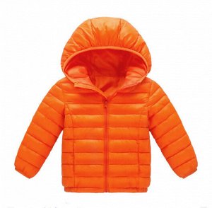 Демисезонная детская куртка, цвет оранжевый