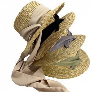 Шляпа Женская летняя шляпа - это идеальный аксессуар летом и незаменимый в отпуске. Лёгкая соломенная шляпка станет верной спутницей в любом путешествии и защитит Вас от палящего солнца. Шляпку с поля