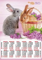 Листовой календарь на 2023 год А3 &quot;Символ года - Кролик&quot;