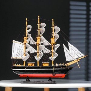 Корабль "Ла Фудр" трехмачтовый с белыми парусами, 40*5,5*33см