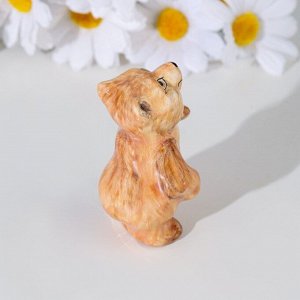Сувенир "Медвежонок стоя", ярославская майолика, h=8 см, микс