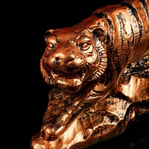 Статуэтка "Тигр на камнях", бронза, гипс, 13*35*18 см