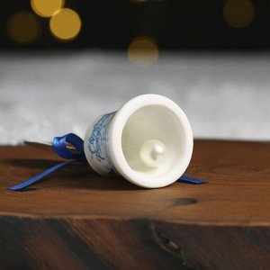 Колокольчик рождественский «Снегири», 4 х 5 см