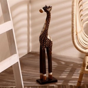 Сувенир дерево "Жираф с завитками" 60х14х8,5 см