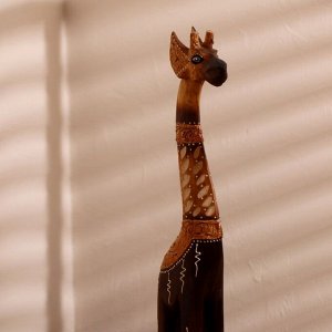 Сувенир дерево "Жираф резной" 60х15,5х9,5 см