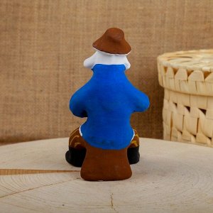 Сувенир «Мужик с лаптями», 6x7x12 см, каргопольская игрушка