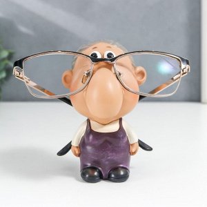 Сувенир полистоун подставка под очки "Бабуля" 11х9,5х7 см