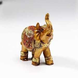 СИМА-ЛЕНД Сувенир полистоун &quot;Африканский слон в золотой, ажурной попоне&quot; МИКС 8,5х7х3 см