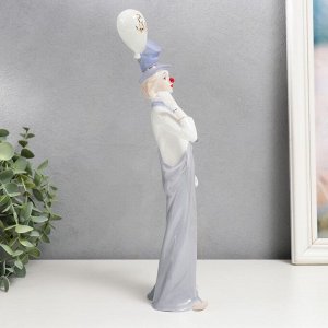 Сувенир керамика "Тощий клоун с воздушным шариком" 30х11х5,5 см