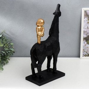 Сувенир полистоун "Малыш на коне" 40х12х28 см