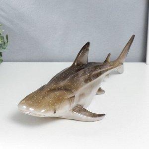 Сувенир полистоун свет "Акула" 14х20,5х45 см