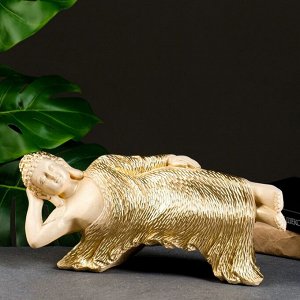 Фигура "Спящий Будда" слоновая кость, 15х36х10см