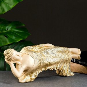 СИМА-ЛЕНД Фигура &quot;Спящий Будда&quot; слоновая кость, 15х36х10см