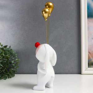 Сувенир полистоун "Клоун-малыш с золотыми шариками" 33,5х8х10 см