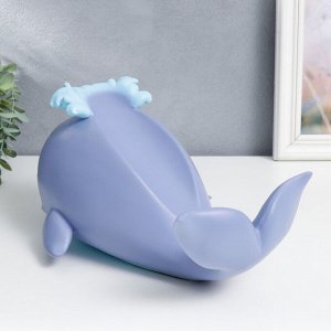 Сувенир полистоун подставка под бутылку "Голубой кит" 14,5х18х27 см