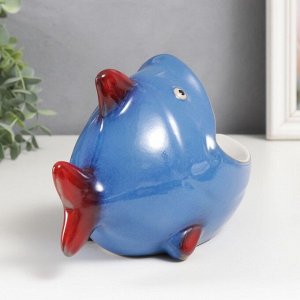 СИМА-ЛЕНД Сувенир керамика подставка &quot;Синяя рыбка&quot; 14,5х11х22 см