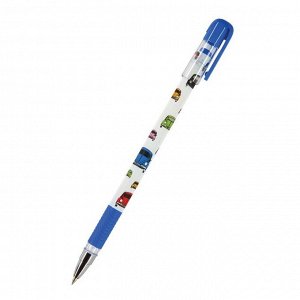 Ручка шариковая MagicWrite "Яркие машинки", узел 0.5 мм, стержень синий