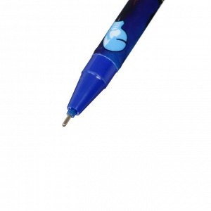 Набор ручек гелевых со стираемыми чернилами 12 штук Mazari Sport, пишущий узел 0.5 мм, сменный стержень, синие