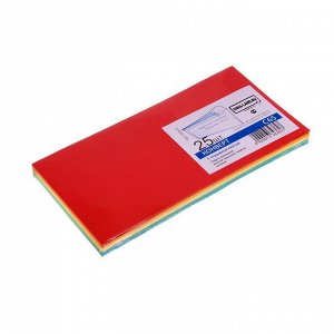 Конверт С65, 114 х 229 мм, цветной, с силиконовой лентой, 120 г/м², цена за 1 конверт, МИКС