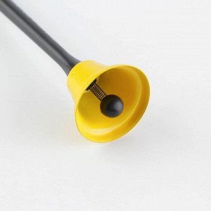 Ручка-колокольчик на подложке «Золотой учитель», пластик, синяя паста, 0.8 мм