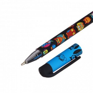 Ручка шариковая HappyWrite "Сказочные совы", узел 0.5 мм, синие чернила, матовый корпус Silk Touch