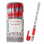 Ручка шариковая MagicWrite «Еноты.Сердечки», узел 0.5 мм, синие чернила