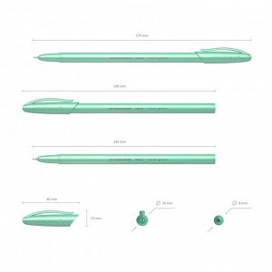 Ручка шариковая ErichKrause Neo Pastel Pearl, перламутровый корпус, игольчатый узел 0.7 мм, чернила синие, длина письма 1000 метров, цена указана 1 штуку, микс