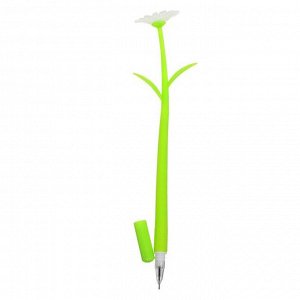 Ручка гелевая-прикол "Зеленые Ромашки", меняет цвет при ультрафиолете