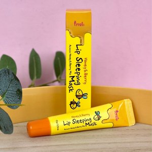 Ночная маска для губ с мёдом акации и ягодами PRRETI Honey & Berry Lip Sleeping Mask, 15 г