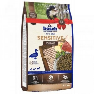 Bosch Sensitive с уткой и картофелем сухой корм для собак 1 кг