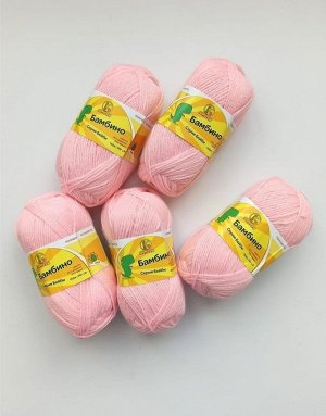 Пряжа Бамбино/цвет Светло-розовый (055)