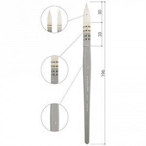 Кисть художественная профессиональная, коза, круглая, №10, BRAUBERG ART CLASSIC, 200957