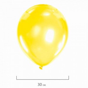 Шары воздушные ЗОЛОТАЯ СКАЗКА, 12&quot; (30 см), КОМПЛЕКТ 10 штук, перламутровые, ассорти 5 цветов