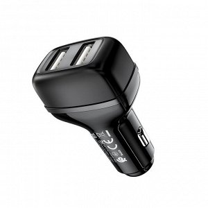 Автомобильное зарядное устройство Hoco Leader Dual Port Car Charger / 2 USB 2.4A