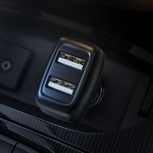 Автомобильное зарядное устройство Hoco Leader Dual Port Car Charger / 2 USB 2.4A