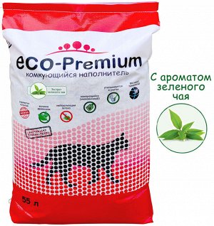 ECO Premium Зеленый чай наполнитель древесный зеленый чай 20,2 кг 55 л