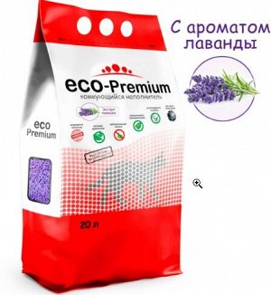 ECO Premium Лаванда наполнитель древесный лаванда 7,6 кг 20 л