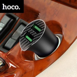 Автомобильное зарядное устройство Hoco Farsighted Dual Port / 2 USB QC3.0 18W