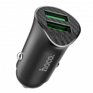 Автомобильное зарядное устройство Hoco Farsighted Dual Port / 2 USB QC3.0 18W