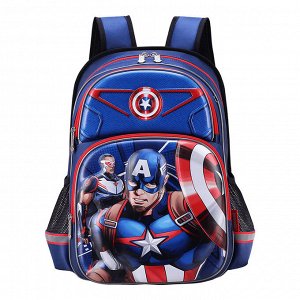Капитан Америка - Детский Школьный рюкзак для мальчиков и девочек