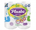 Полотенце бумажное Plushe Light 2-х сл * 2шт, белое
