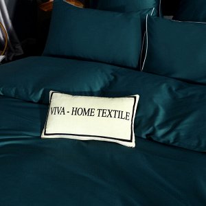 Viva home textile Комплект постельного белья Однотонный Сатин Премиум на резинке OCPR007