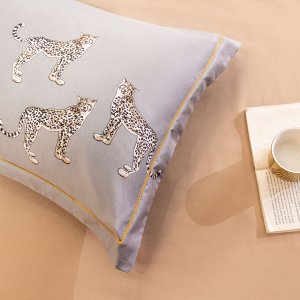 Viva home textile Комплект постельного белья Сатин Роял Тенсель Экстра на резинке TLR019