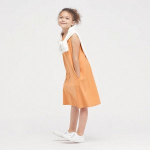 Платье для девочек, оранжевый