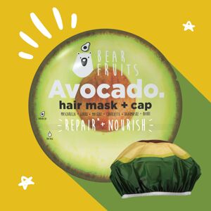BEAR FRUITS Маска для волос Avocado 20мл + шапочка для душа
