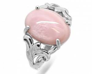 Кольцо, перламутр розовый, СПН4050