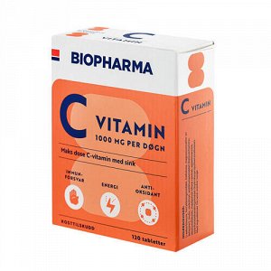 Витамин С Biopharma, 120 шт