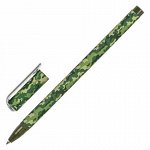 Ручка шариковая BRAUBERG SOFT TOUCH STICK &quot;KHAKI&quot;, СИНЯЯ, мягкое покрытие, узел 0,7 мм, 143703